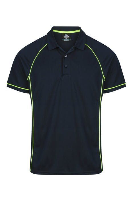 Endeavour Mens Polos - NAVY/GREEN