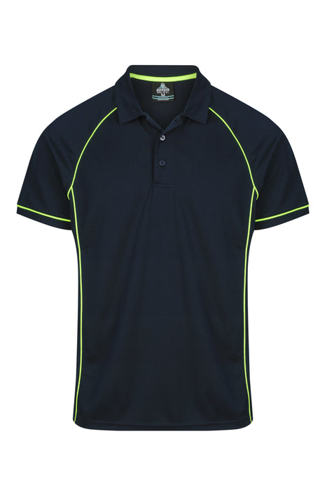 Endeavour Mens Polos - NAVY/GREEN