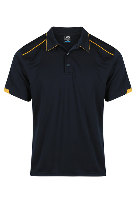 Currumbin Mens Polos - NAVY/GOLD