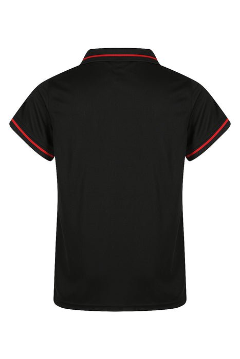 Cottesloe Kids Polos - BLACK/RED