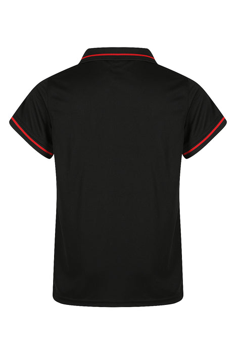 Cottesloe Kids Polos - BLACK/RED