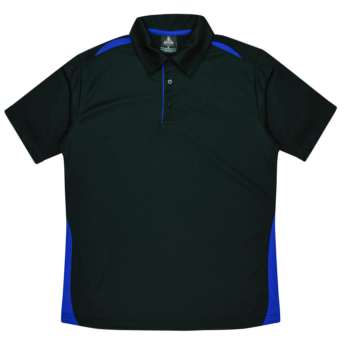 Paterson Kids Polos - BLACK/ROYAL