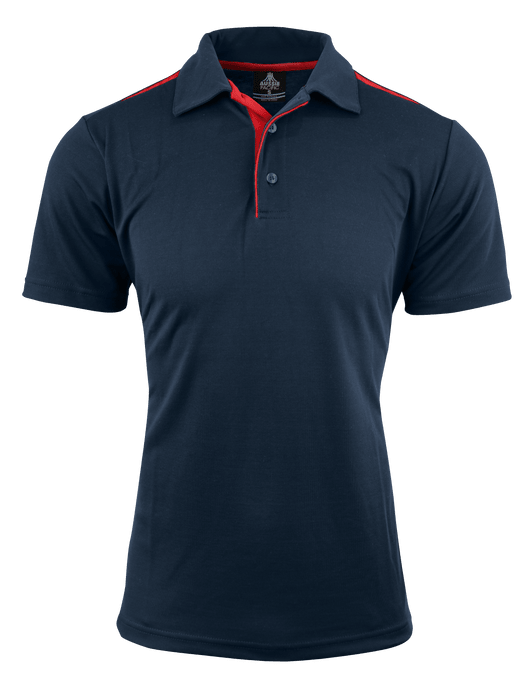 Paterson Mens Polos - NAVY/RED