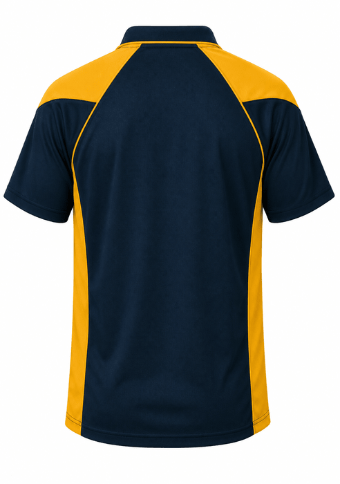 Premier Mens Polos - NAVY/GOLD