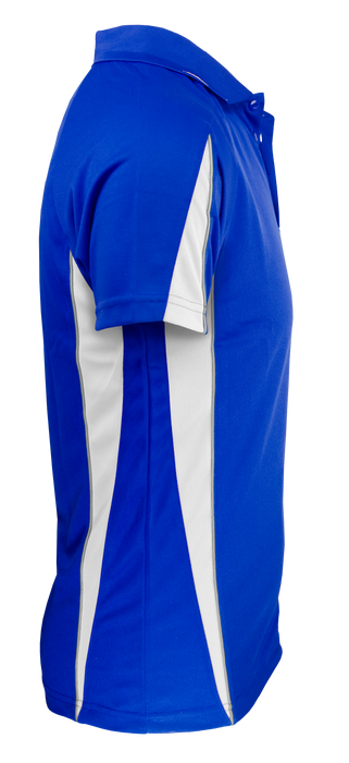 Eureka Mens Polos - ROYAL/WHITE