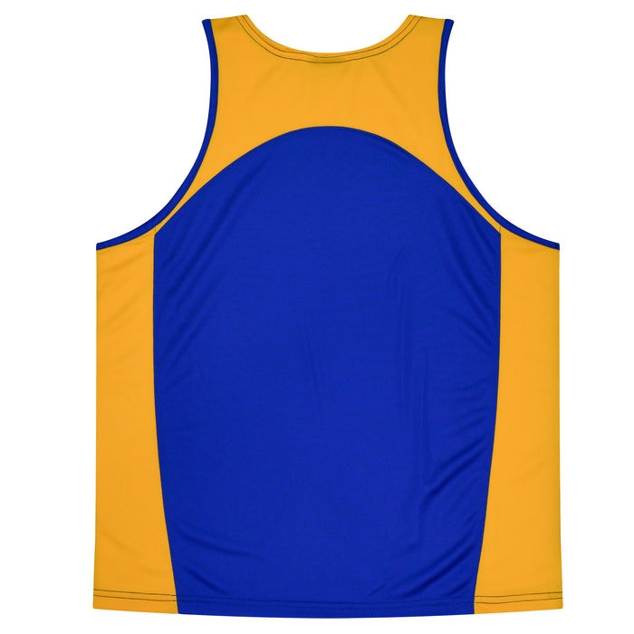 Premier Kids Singlets - ROYAL/GOLD