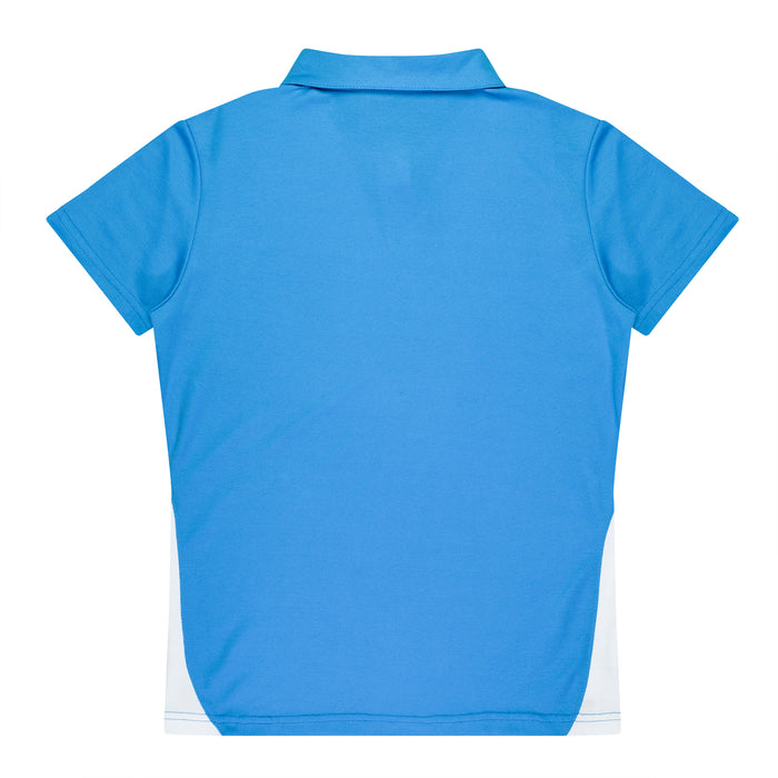 Paterson Lady Polos - PACIFIC BLUE/WHITE