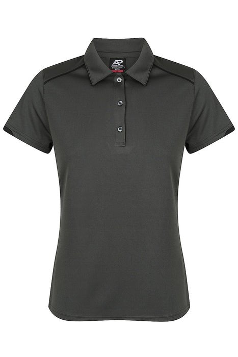 Currumbin Lady Polos - SLATE/BLACK