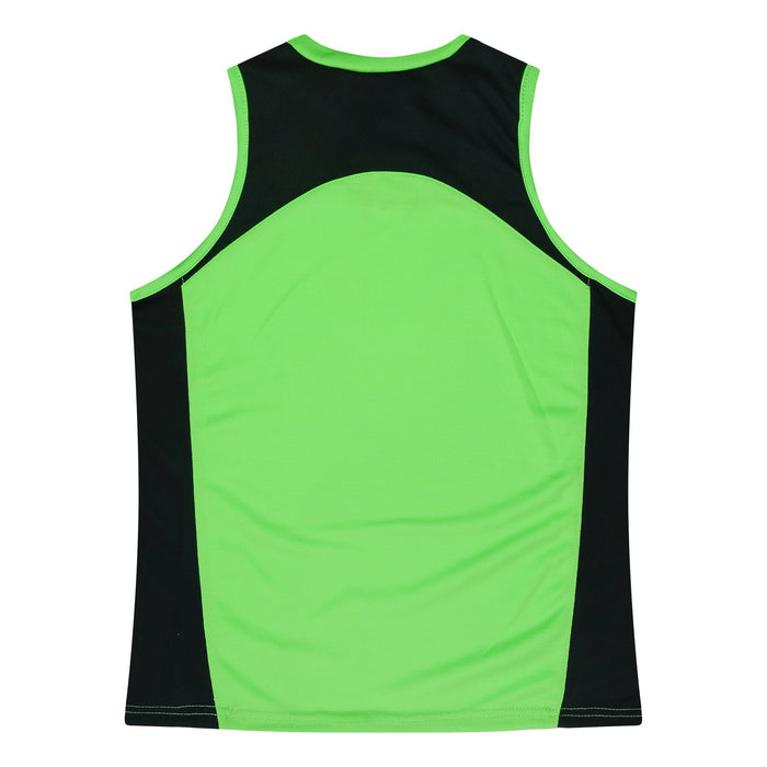 Premier Lady Singlets - APPLE/BLACK