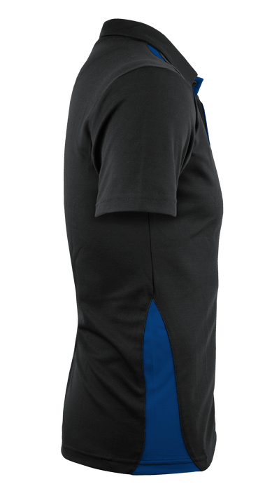 Paterson Mens Polos - BLACK/ROYAL