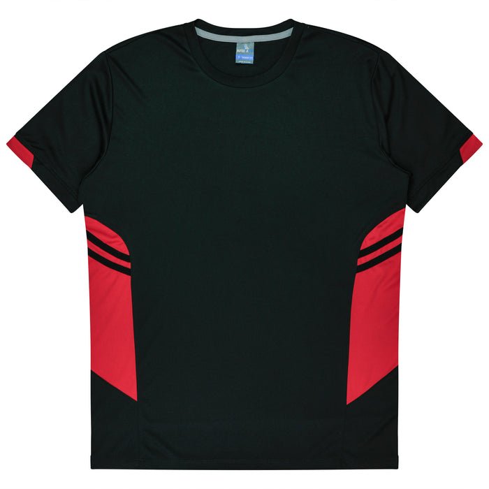 Tasman Mens Tees - BLACK/RED