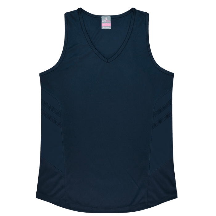 Tasman Lady Singlets - NAVY