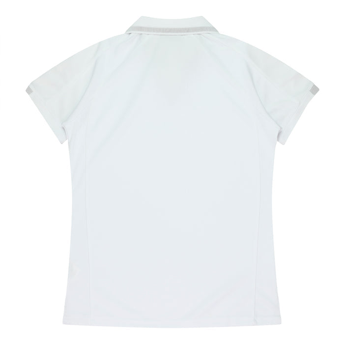 Flinders Lady Polos - WHITE/BLACK