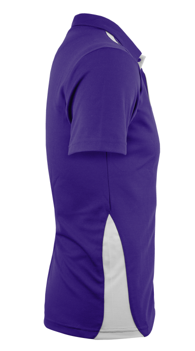 Paterson Mens Polos - PURPLE/WHITE
