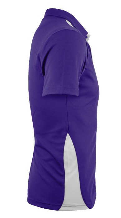 Paterson Mens Polos - PURPLE/WHITE