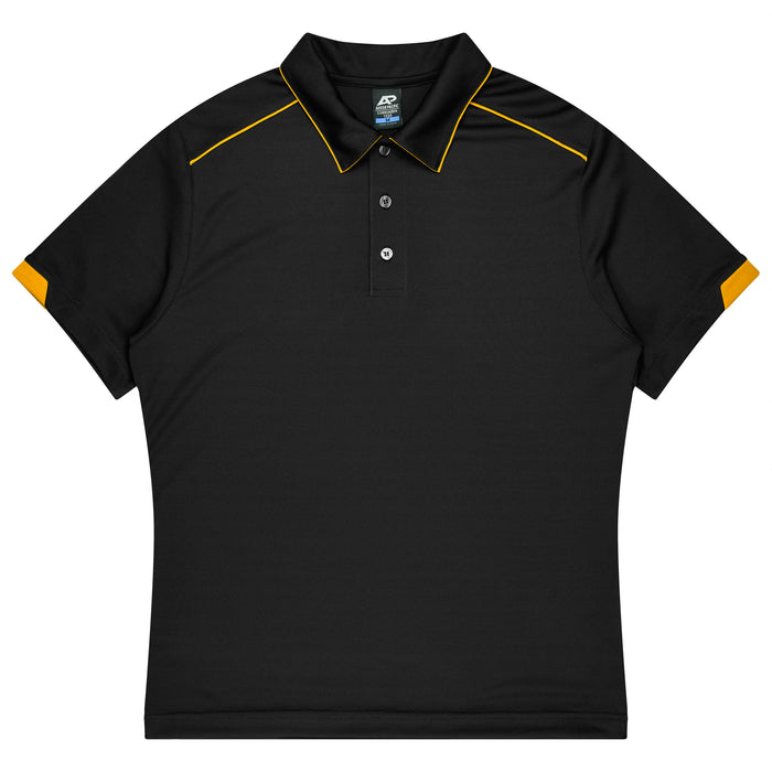 Currumbin Kids Polos - BLACK/GOLD