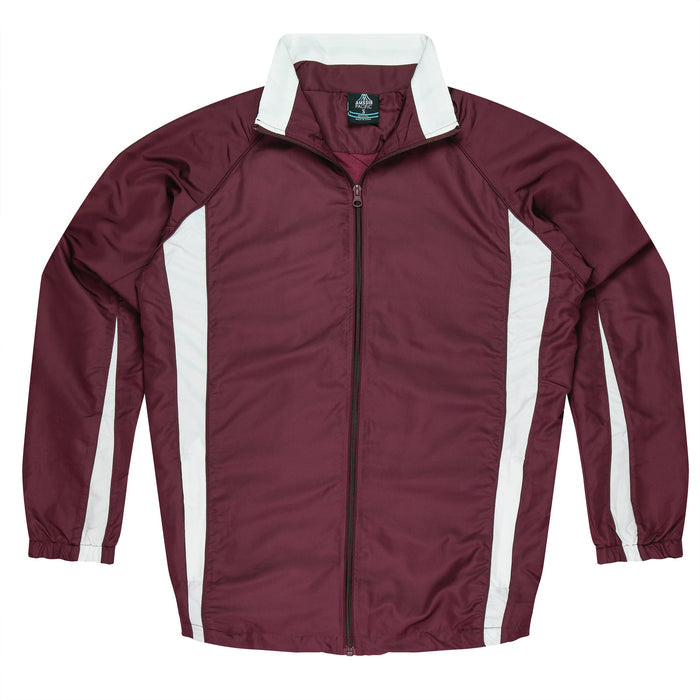 Eureka Mens Tracktops - MAROON/WHITE