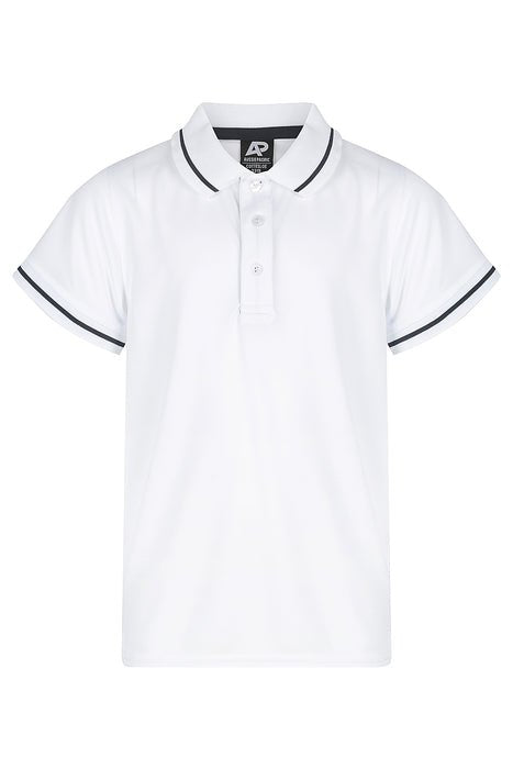Cottesloe Kids Polos - WHITE/NAVY
