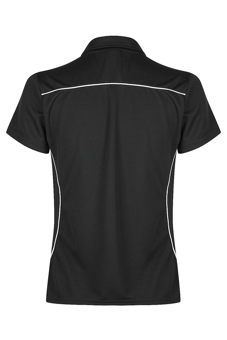 Kuranda Lady Polos - BLACK/WHITE