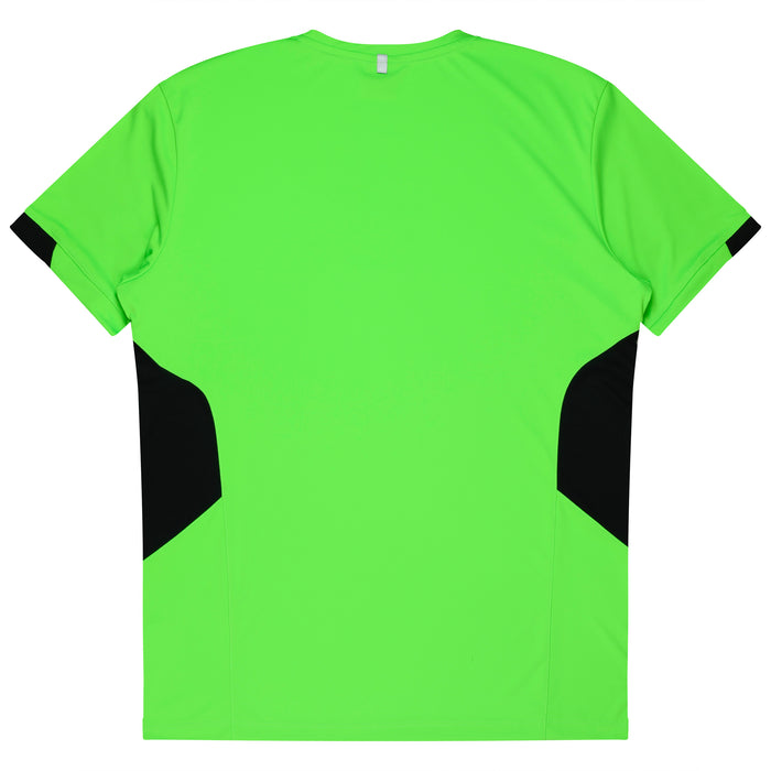 Tasman Mens Tees - NEON GREEN/BLACK