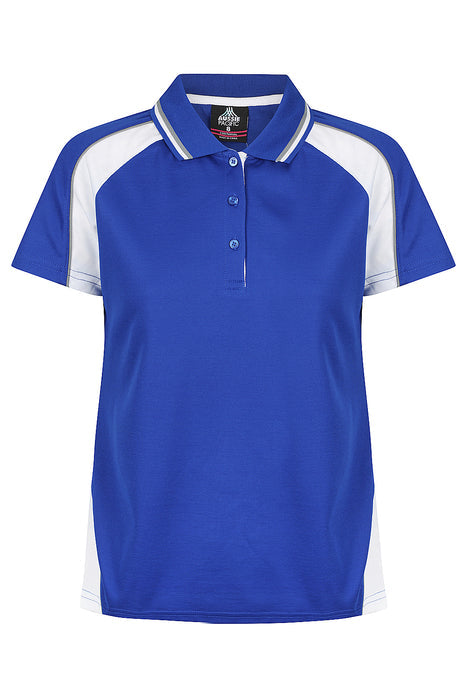 Panorama Lady Polos - ROYAL/WHITE/ASHE