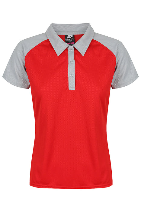 Manly Lady Polos - RED/SILVER