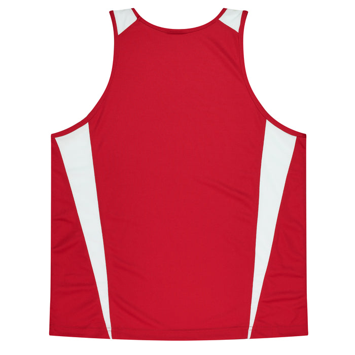 Eureka Kids Singlets - RED/WHITE