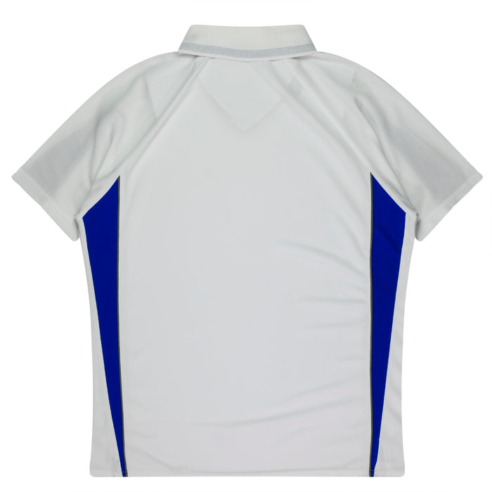 Eureka Kids Polos - WHITE/ROYAL