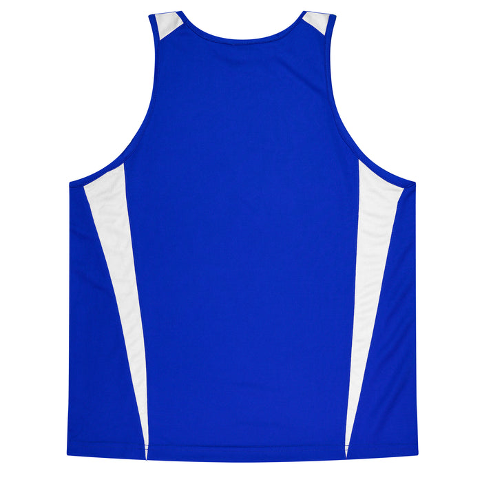 Eureka Kids Singlets - ROYAL/WHITE