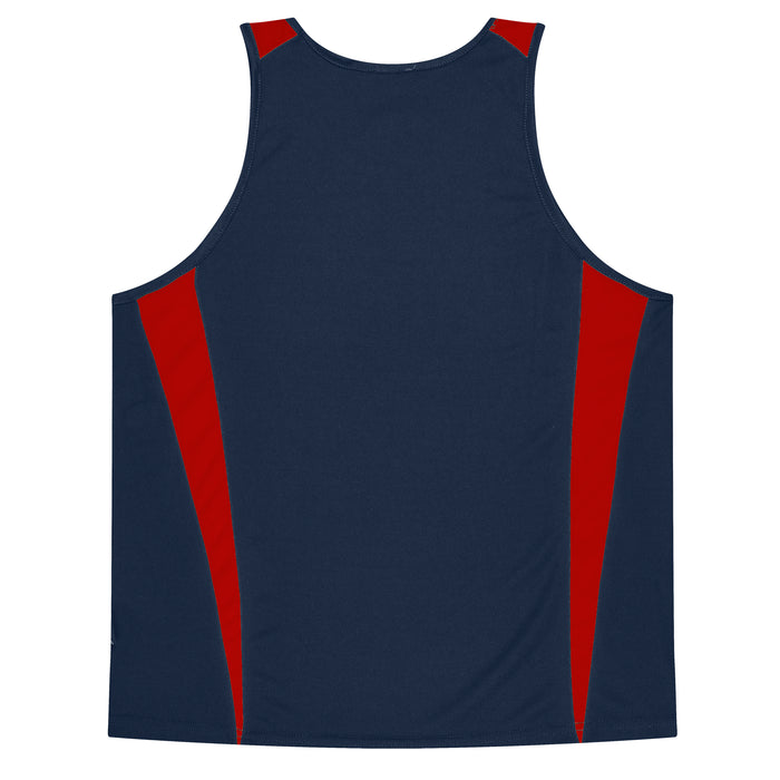 Eureka Kids Singlets - NAVY/RED