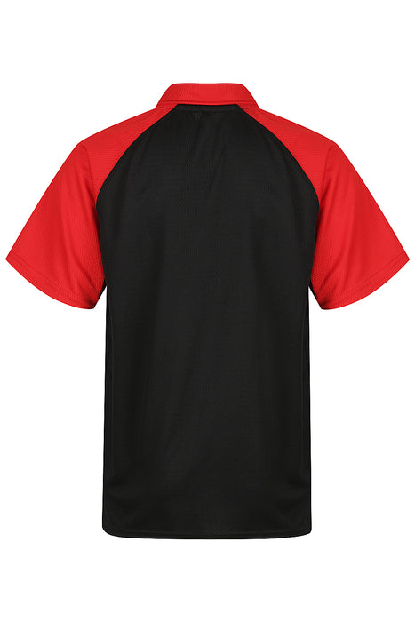Manly Kids Polos - BLACK/RED