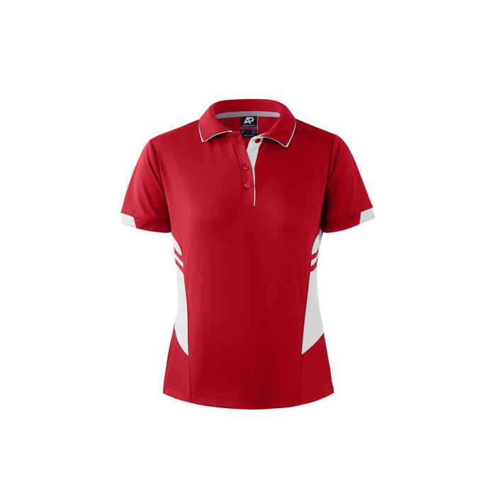 Tasman Lady Polos - RED/WHITE