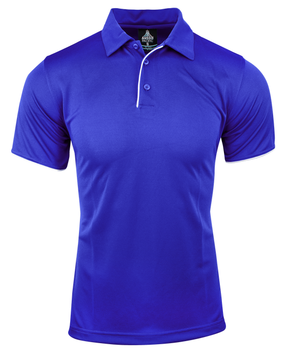 Yarra Mens Polos - ROYAL/WHITE