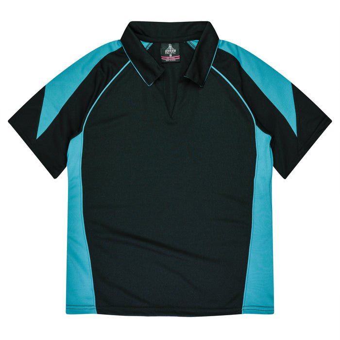 Premier Lady Polos - BLACK/TEAL