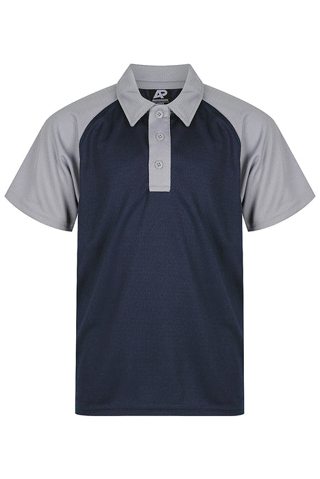 Manly Kids Polos - NAVY/SILVER