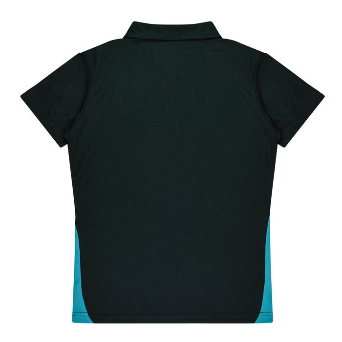 Paterson Lady Polos - BLACK/TEAL