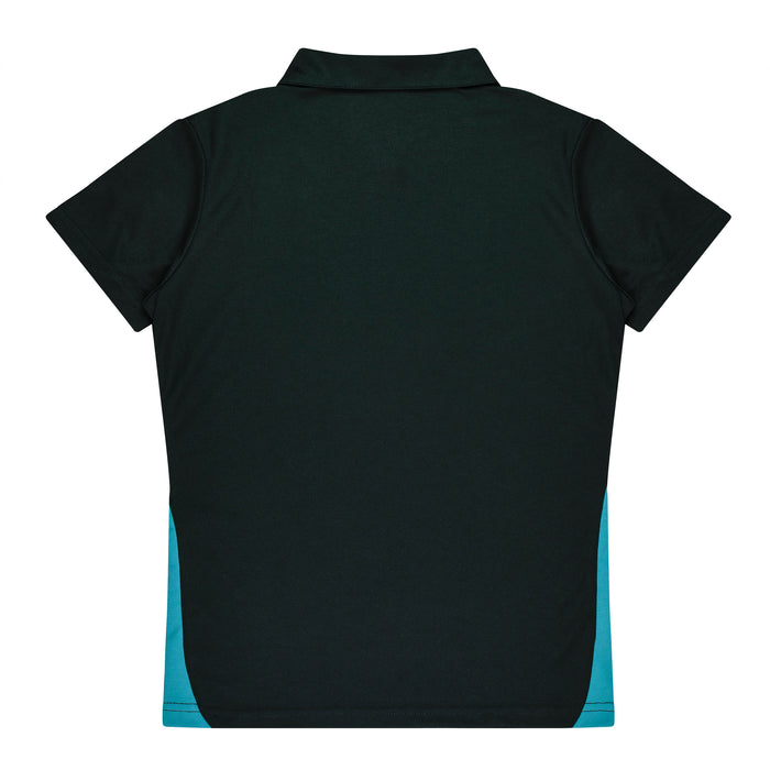 Paterson Lady Polos - BLACK/TEAL