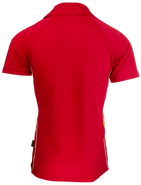 Eureka Mens Polos - RED/GOLD