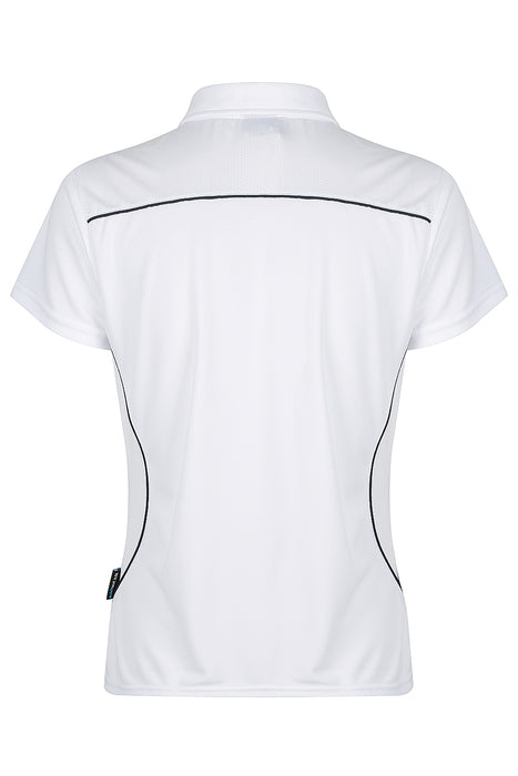 Kuranda Lady Polos - WHITE/NAVY
