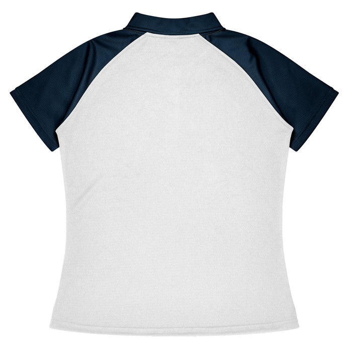 Manly Lady Polos - WHITE/NAVY