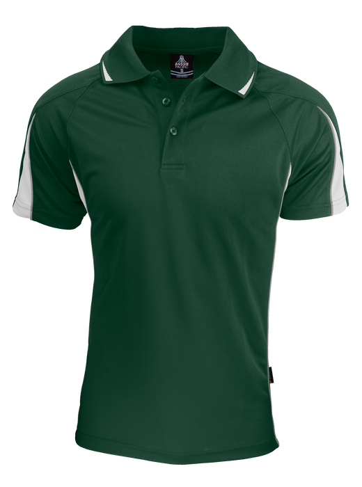 Eureka Mens Polos - BOTTLE/WHITE