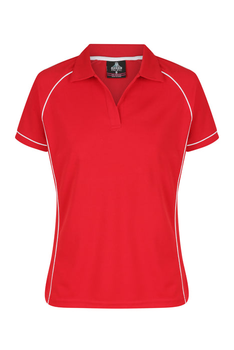 Endeavour Lady Polos - RED/WHITE