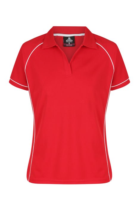 Endeavour Lady Polos - RED/WHITE