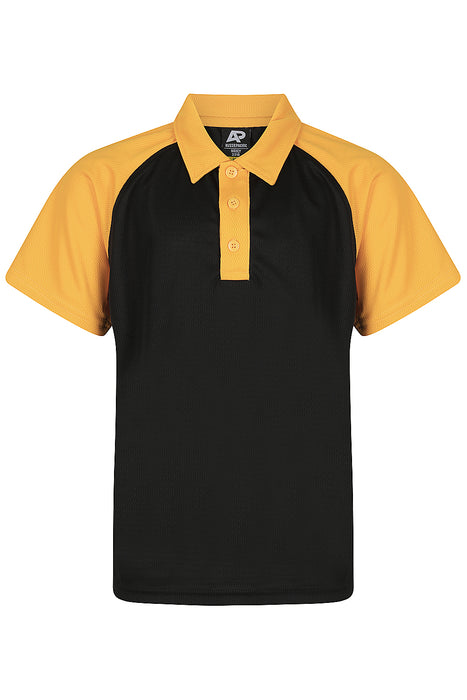 Manly Kids Polos - BLACK/GOLD