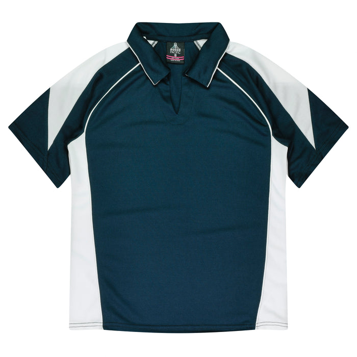 Premier Lady Polos - NAVY/WHITE