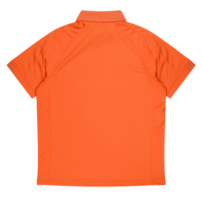 Flinders Mens Polos - ORANGE/SLATE