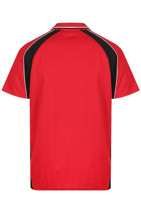 Panorama Mens Polos - RED/BLACK/WHITE