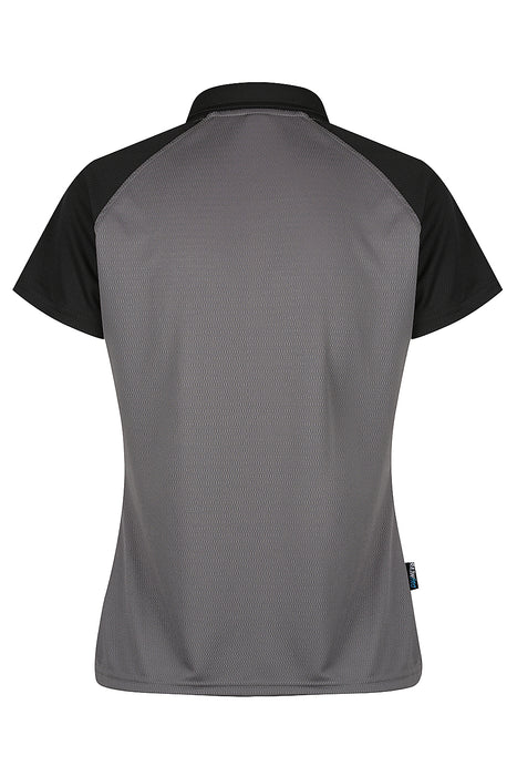 Manly Lady Polos - CHARCOAL/BLACK