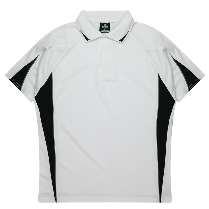 Eureka Kids Polos - WHITE/BLACK