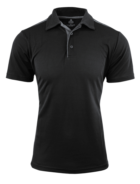 Paterson Mens Polos - BLACK/ASHE